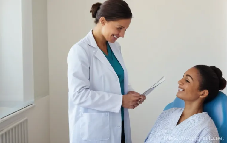 자궁경부 이형성증 검사와 치료 병원 - **"Cervical Screening in France: A Reassuring Consultation"**
A bright, clean image of a modern ...