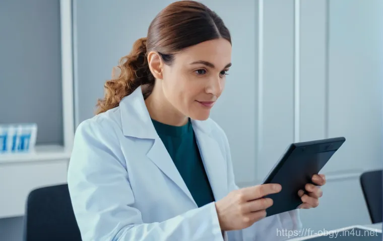 자궁경부 이형성증 검사와 치료 병원 - **"Cervical Screening in France: A Reassuring Consultation"**
    A bright, clean image of a modern ...