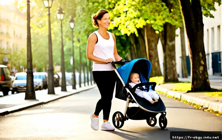 Home 17 출산 후 체중 감소를 위한 건강한 방법 - Photorealistic new mother in comfortable modest activewear, fully clothed, taking a gentle morning w...